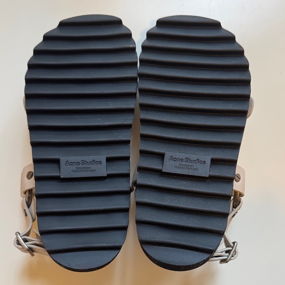 Acne Studios Balius Harness Sandal in Creme in Size 38 * BRAND NEW - Picture 7 of 12